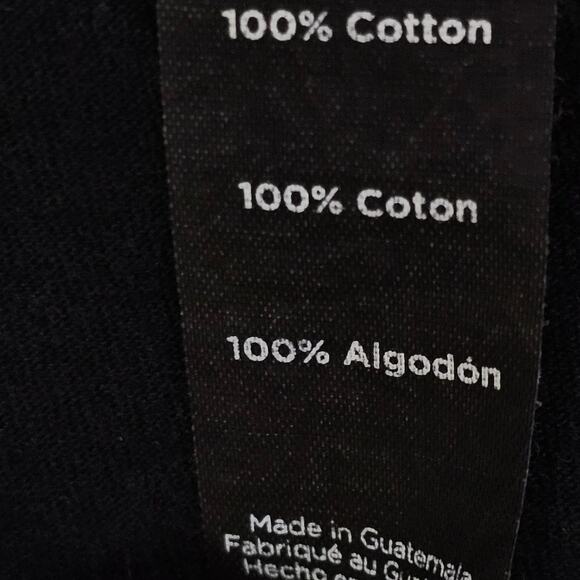 District Mens T Shirt Sz L Streetwear Hippie Festival Indie Sleaze Graphic Black - Picture 7 of 8